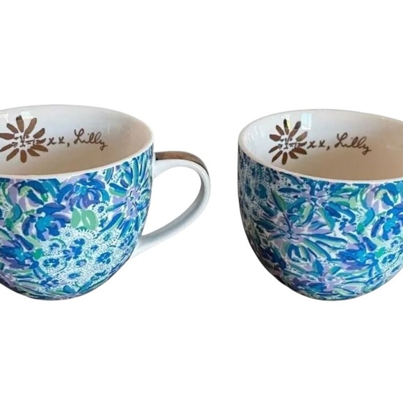 Lily Pulitzer Floral Ceramic Mugs Set - Picture 4 of 8